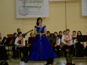 Performance at the opening of the festival of the Russian romance 