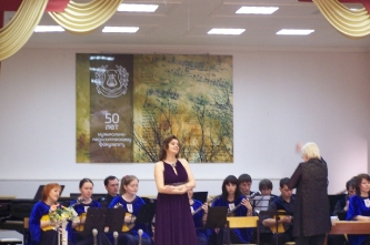 28. With the orchestra of folk instruments of the Hon. employee CR Tamara Lukashevich (Cheboksary, 2014)