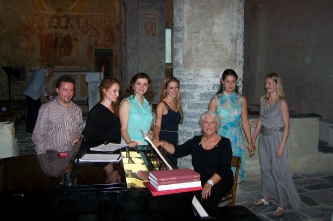 3. After audition guided by Luciana Serra (Italy, Montalto Ligure, chiesa di San Giorgio, 2013).